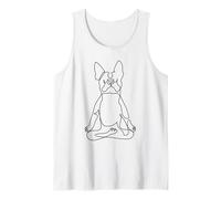 One Line Boston Terrier Easy Pose Tank Top