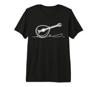 One Line Bouzouki Art Minimalist Greek Music Design Premium T-Shirt