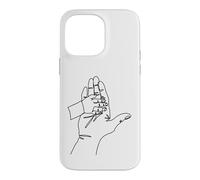One Line Drawing: Hands That Tell Stories Case for iPhone 14 Pro Max