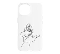 One Line Drawing: Hands That Tell Stories Case for iPhone 15