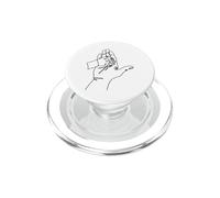 One Line Drawing: Hands That Tell Stories PopSockets PopGrip for MagSafe