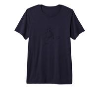 One Line Drawing: Hands That Tell Stories Premium T-Shirt