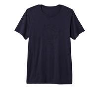 One Line Drawing Woman Head Portrait Art Premium T-Shirt