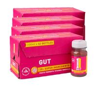 One Living Gut Health Shot, Water Kefir, Strawberry Lemon, 32x100ml