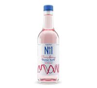 One Living Water Kefir - Strawberry - 16 x 330ml Bottles - Lightly Sparkling, 100% Natural, Sugar Free, Vegan - Fresh & Light Taste with Rhubarb