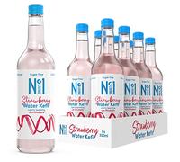 One Living Water Kefir - Strawberry - 8 x 330ml Bottles - Lightly Sparkling, 100% Natural, Sugar Free, Vegan - Fresh
