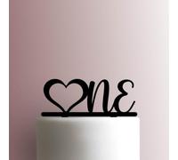 One Love Acrylic Cake Topper 3mm Thick Premium Laser Cut Cake Decoration for Birthday, Wedding, Baby Shower & Party Cakes Durable Reusable