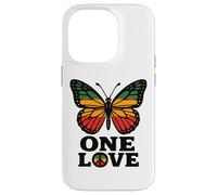 One Love Butterfly Rasta Reggae Peace Rastafari Roots Retro Case for iPhone 14 Pro