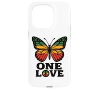 One Love Butterfly Rasta Reggae Peace Rastafari Roots Retro Case for iPhone 15 Pro