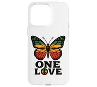 One Love Butterfly Rasta Reggae Peace Rastafari Roots Retro Case for iPhone 15 Pro Max