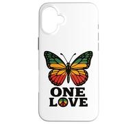 One Love Butterfly Rasta Reggae Peace Rastafari Roots Retro Case for iPhone 16 Plus