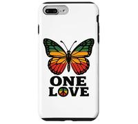 One Love Butterfly Rasta Reggae Peace Rastafari Roots Retro Case for iPhone 7 Plus/8 Plus