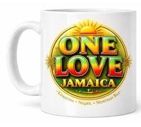 One Love Jamaica Kingston Negril Montego Bay Coffee Cup Gift Mug