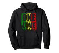 One Love Jamaica Reggae Caribbean Music Rasta Pride Vacation Pullover Hoodie