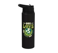 One Love One People One Earth Save The World Peace Stainless Steel Insulated Water Bottle