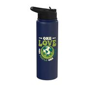One Love One People One Earth Save The World Peace Stainless Steel Insulated Water Bottle