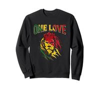 One Love Rasta Lion Jamaican Pride Reggae African Sweatshirt