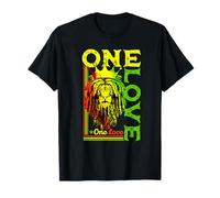One Love Rasta Lion Jamaican Pride Reggae African T-Shirt