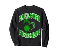 One Loved Bartender Lucky Shamrock Irish St. Patrick’s Day Sweatshirt