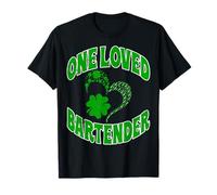 One Loved Bartender Lucky Shamrock Irish St. Patrick’s Day T-Shirt