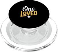 One Loved Meme Funny Saying Yellow Heart PopSockets PopGrip for MagSafe