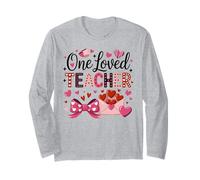 One Loved Teacher School Student Class Happy Valentines Day Long Sleeve T-Shirt