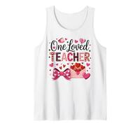One Loved Teacher School Student Class Happy Valentines Day Tank Top