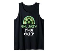 One Lucky Bingo Caller St. Patrick's Day Funny Rainbow Tank Top