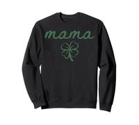 One Lucky Birthday Mama St Patrick's Clover Family Sweatshirt