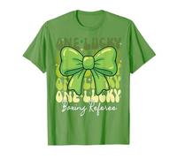 One Lucky Boxing Referee St Patricks Day Coquette Bow Retro T-Shirt