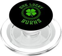 One Lucky Burns Irish Family Four Leaf Clover PopSockets PopGrip for MagSafe
