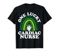 One Lucky Cardiac Nurse - Boho Rainbow St Patricks Day T-Shirt
