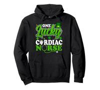 One Lucky Cardiac Nurse - St Patricks Day Cardiology Nursing Pullover Hoodie
