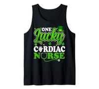 One Lucky Cardiac Nurse - St Patricks Day Cardiology Nursing Tank Top