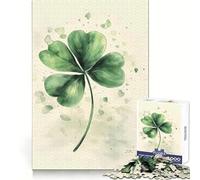 One Lucky Clover Jigsaw Puzzle for Teenagers 1000 Pieces Memory Boost Indoor Play Image Assembly (38x52cm)