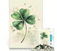 One Lucky Clover Jigsaw Puzzles for Adults1000 Pieces Strong Logic Toy Tension Relief Clear Edge Premium Gift (38x26cm)