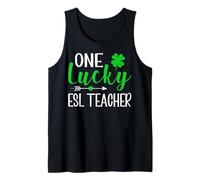 One Lucky ESL Teacher - Bilingual Educator St Patricks Day Tank Top