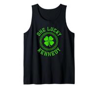 One Lucky Kennedy Irish Family Four Leaf Clover Tank Top