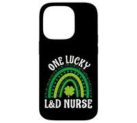 One Lucky L&D Nurse St. Patrick’s Day Irish Shamrock Rainbow Case for iPhone 14 Pro
