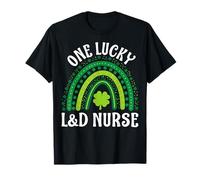 One Lucky L&D Nurse St. Patrick’s Day Irish Shamrock Rainbow T-Shirt