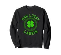One Lucky Larkin Irish Family Four Leaf Clover Sweatshirt