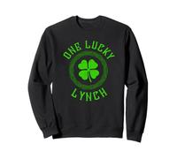 One Lucky Lynch Irish Family Four Leaf Clover Sweatshirt