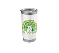 One Lucky Nurse Scrub RN ICU ER St Patricks Day Nurses Stainless Steel Insulated Tumbler