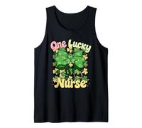 One Lucky Nurse St Patrick's Day Shamrock Irish Women Tank Top