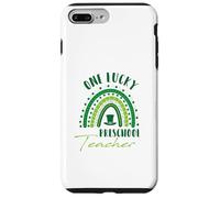 One Lucky Preschool Teacher St Patricks Day Funny Rainbow Case for iPhone 7 Plus/8 Plus