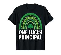 One Lucky Principal Shamrock St Patricks Day Irish Education T-Shirt