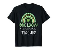 One Lucky Reading Teacher Funny St Patrick's Day T-Shirt
