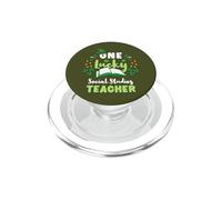 One Lucky Social Studies Teacher St Patricks Day PopSockets PopGrip for MagSafe