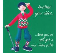 One Lump or Two Golf Birthday Card - Nice Firm Putt