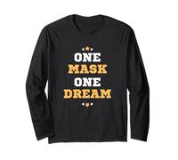 One Mask One Dream - Social Distance Face Mask Gift for Dads Long Sleeve T-Shirt